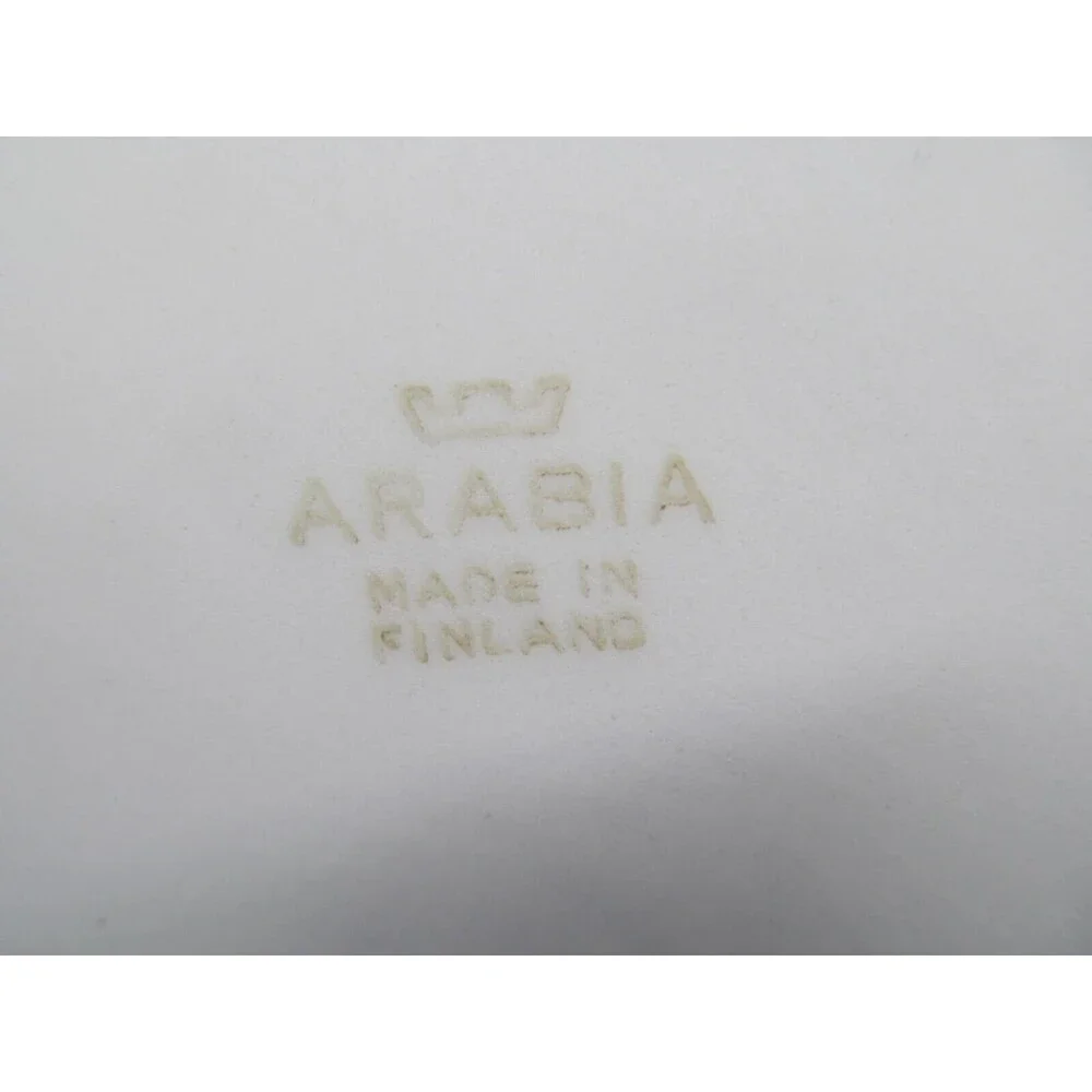 Arabia Finland Vintage White 36 CM Oval Serving Platter Measures 14